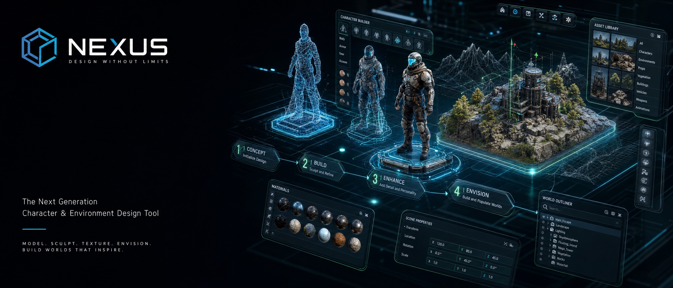ConceptForge Art Board Preview
