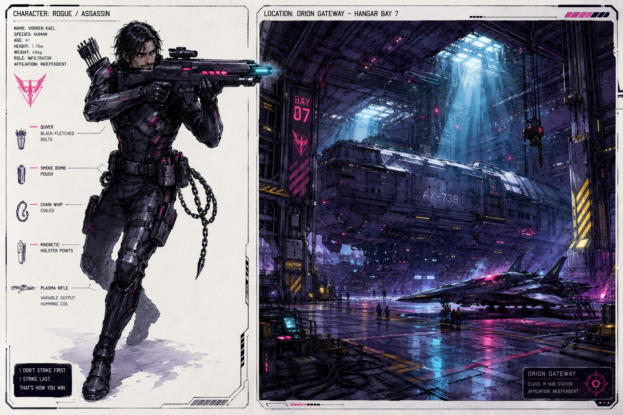 ConceptForge Character + Environment Pairing Sheet