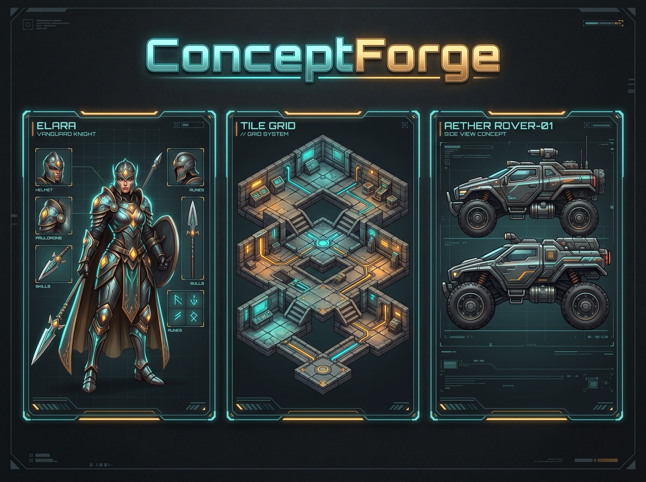 ConceptForge Art Board Title