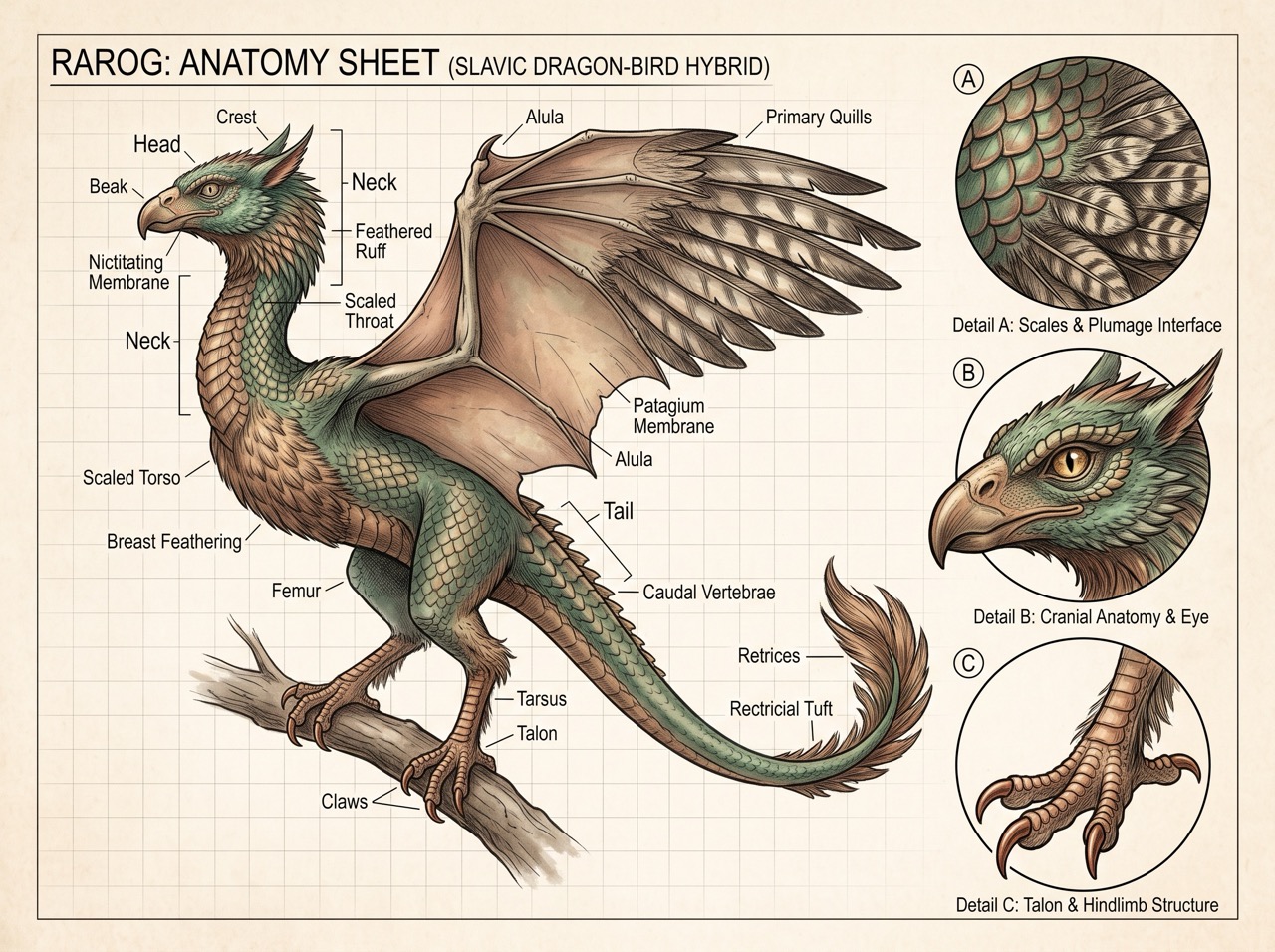 MythForge Creature Anatomy Sheet